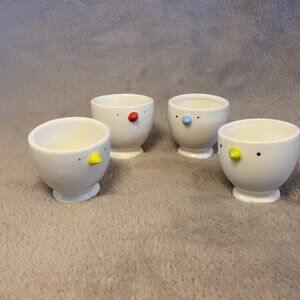 Adorable Spring/Easter Chick Egg Cups decorating candy decor 4 Cups
